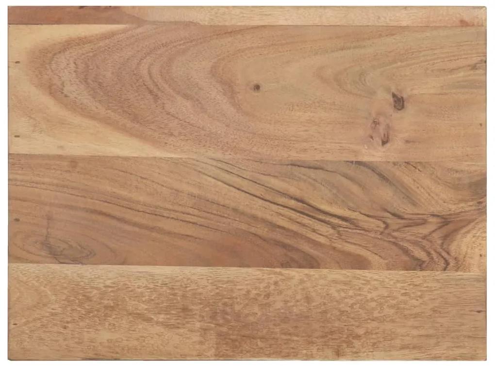 Noptiera, 40x30x50 cm, lemn masiv de acacia cu margini vii