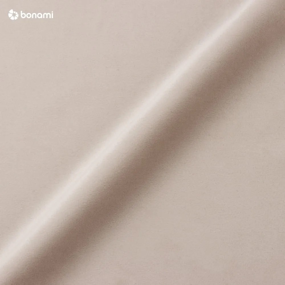 Pat matrimonial crem tapițat cu spațiu de depozitare 180x200 cm Tate – Maison de Rêve