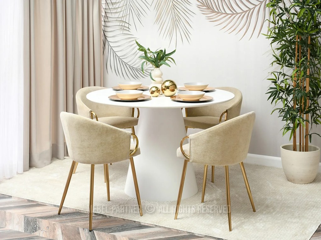Scaun Carma K (crem + auriu). Promo -8%. 1110997