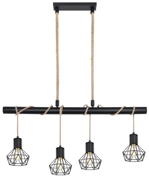 Globo 54017-4H - Lustră pe cablu PRISKA 4xE27/60W/230V