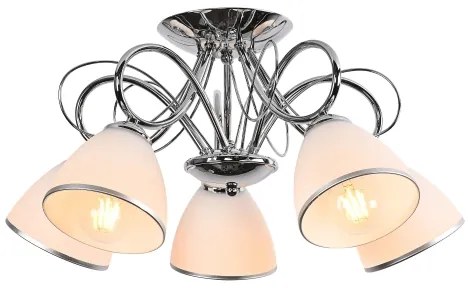 Brilagi - Lustră aplicată FRED 5xE27/60W/230V Ø 59 cm crom lucios