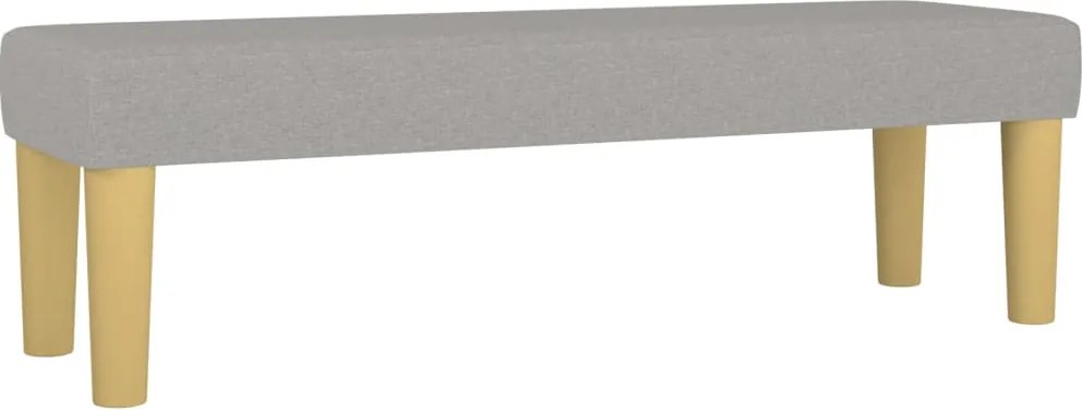 vidaXL Bancă, gri deschis, 100x30x30 cm, textil
