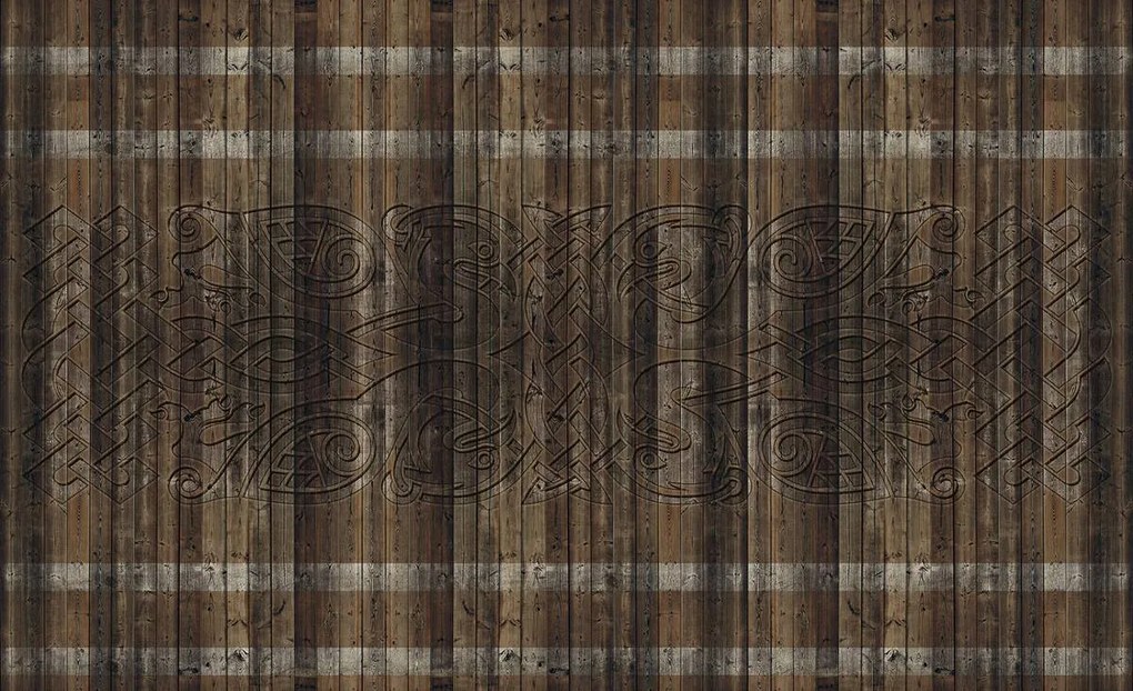 Fototapet - Textură pe scânduri din lemn (152,5x104 cm)