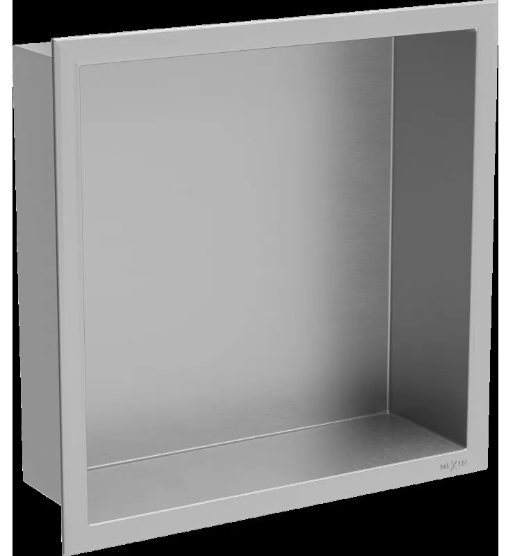 Mexen X-Wall-R raft de încastrare cu flanșă 30 x 30 cm, inox - 1910303010