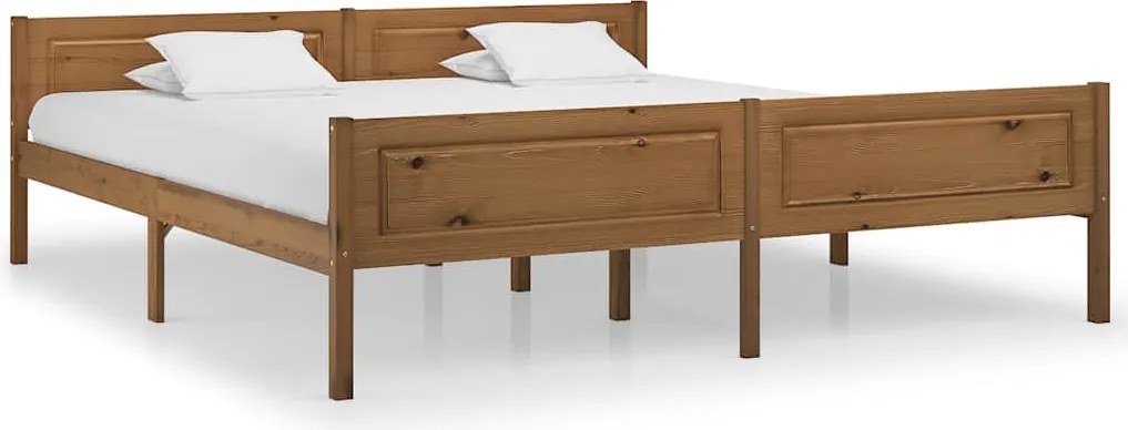 vidaXL Cadru de pat, maro miere, 180x200 cm, lemn masiv de pin