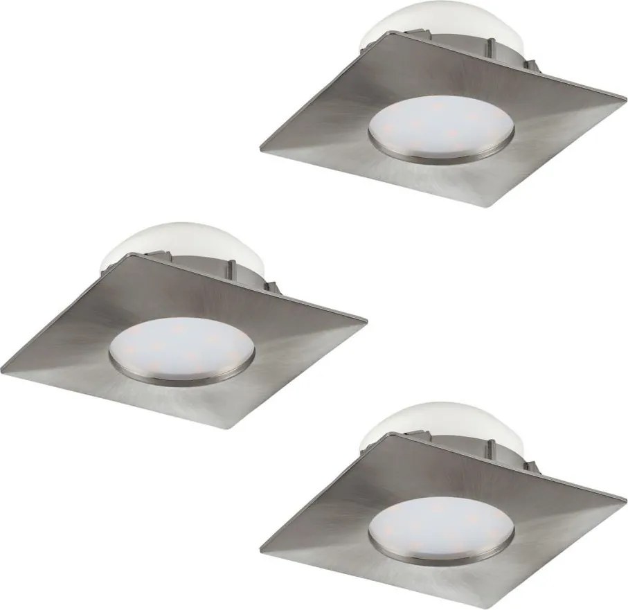 Eglo 95803 - Set 3x spoturi LED încastrate PINEDA LED/6W/230V