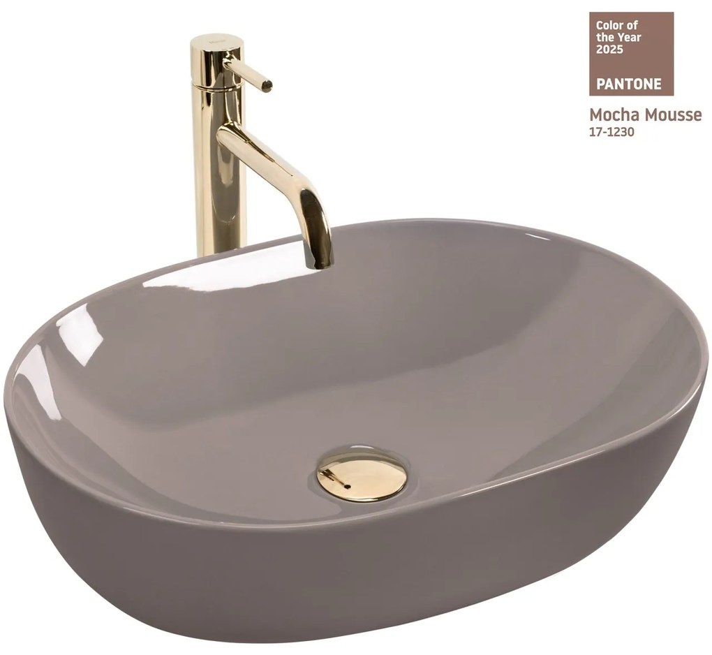 Lavoar Lisa bej lucios L49 cm