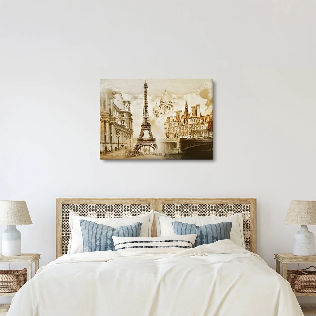 Tablou - Monumente din Paris (70x50 cm)