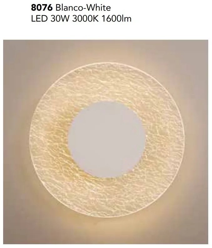 Aplica de perete iluminat ambiental LED Jewel White 50cm