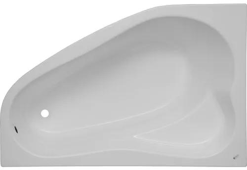 Cadă de baie asimetrică pe colţ Belform Mistika 100x150x44 cm colț dreapta acril alb 27CB0023