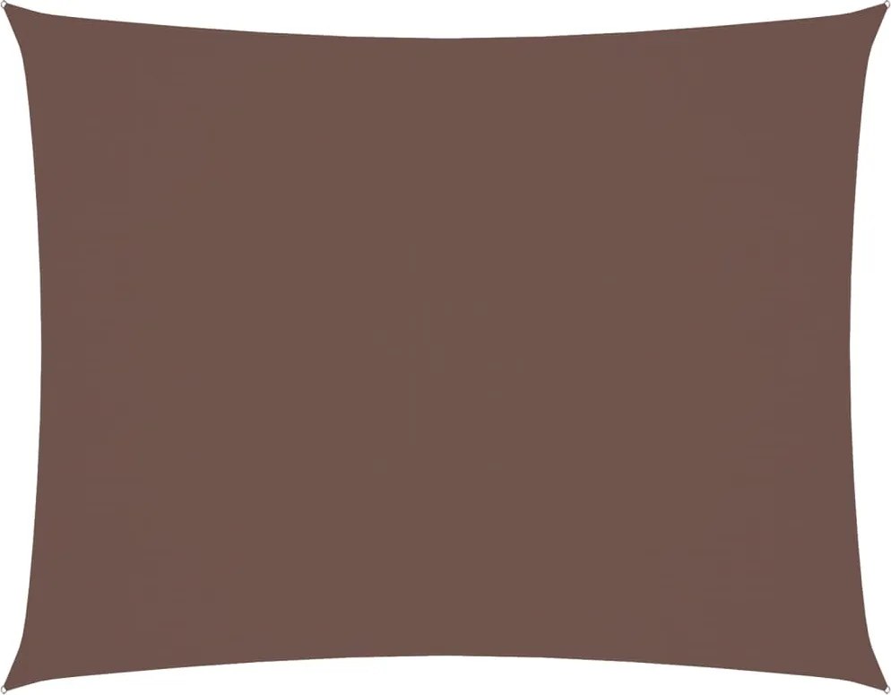 vidaXL Pânză.parasolar, maro, 6x7 m, țesătură oxford, dreptunghiular