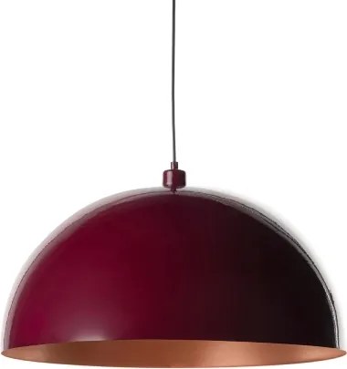 Brilagi - Lustră LED suspendată pe cablu METALO 1xE27/40W/230V diam. 40 cm burgund/aramă