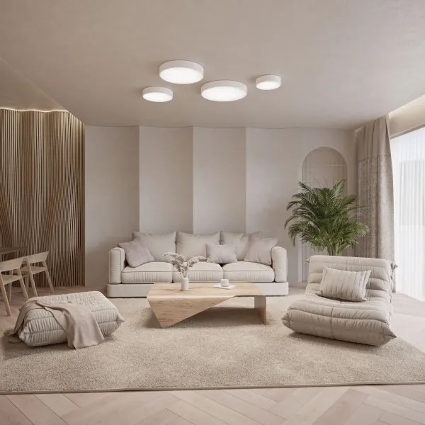 BRILAGI - Plafonieră LED RGBW dimabilă CLARE 1xE27/12W/230V albă