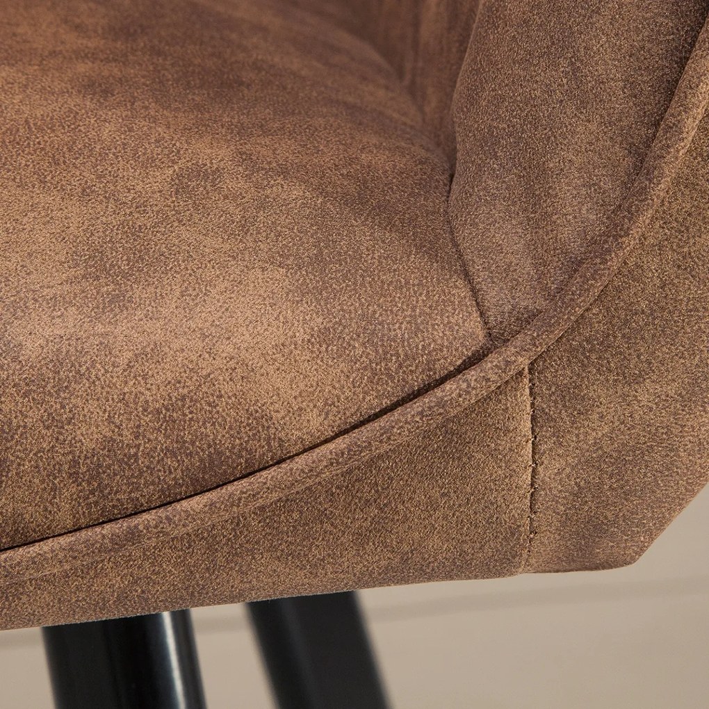 Set de 2 scaune Palermo, maro deschis A-39344 VC