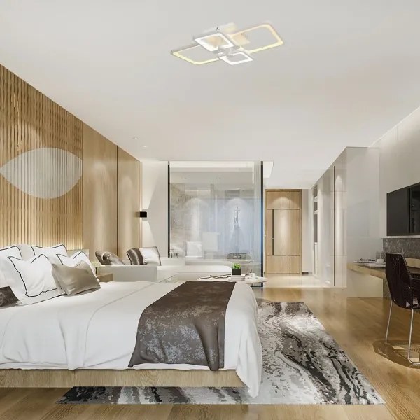 Lustră LED dimabilă aplicată LED/70W/230V 3000-6500K + telecomandă