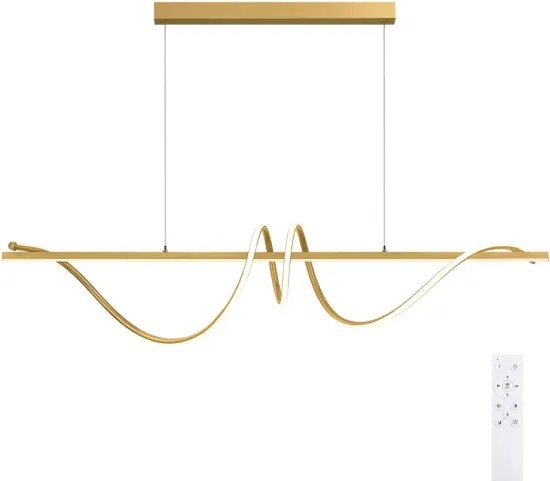 BRILAGI - Lustra LED reglabilă pe cablu SIGNATURE LED/50W/230V 120 cm aurie + telecomandă
