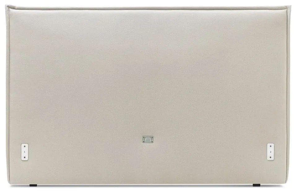 Pat matrimonial 180x200 cm bej tapițat cu somieră Sary – Bobochic Paris