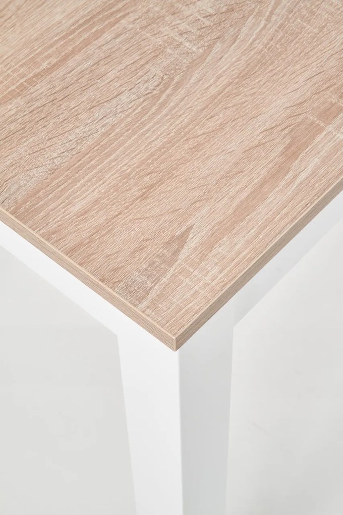 Masa Ksawery stejar sonoma/alb - L 120 x l 68 x h 76 cm