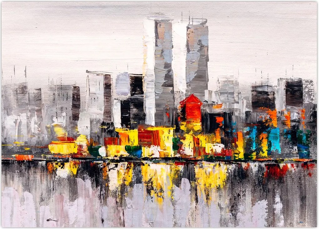 Tablou -Pictura orașului (70x50 cm)