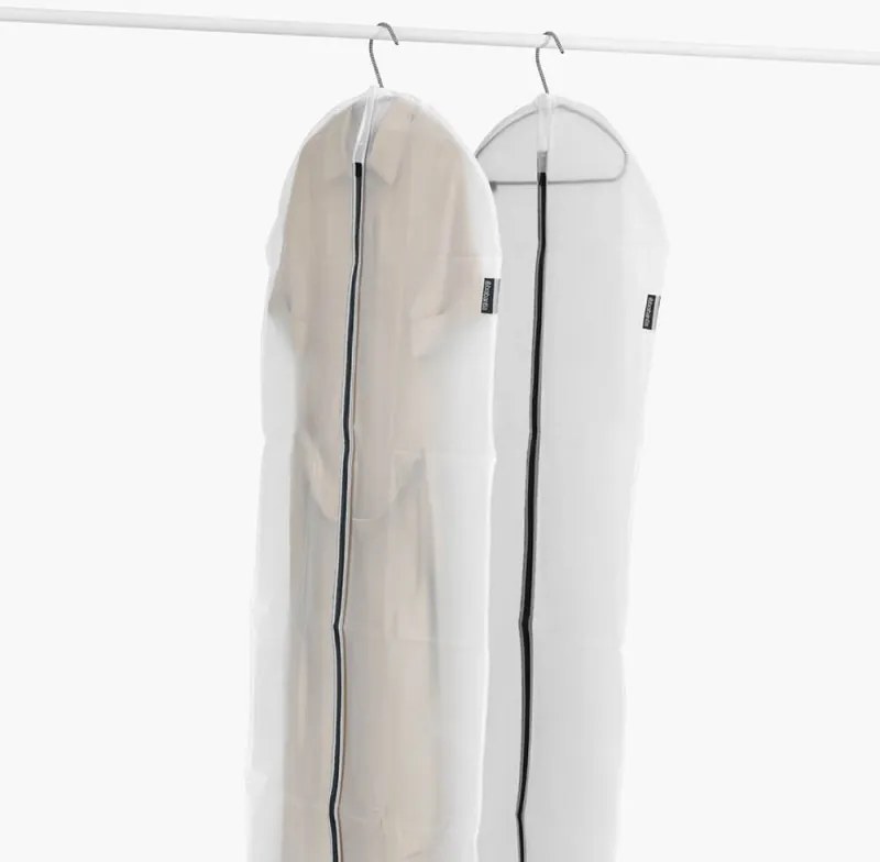 Set husă haine Brabantia 1005661, XL, 60x150 cm, fermoar, alb