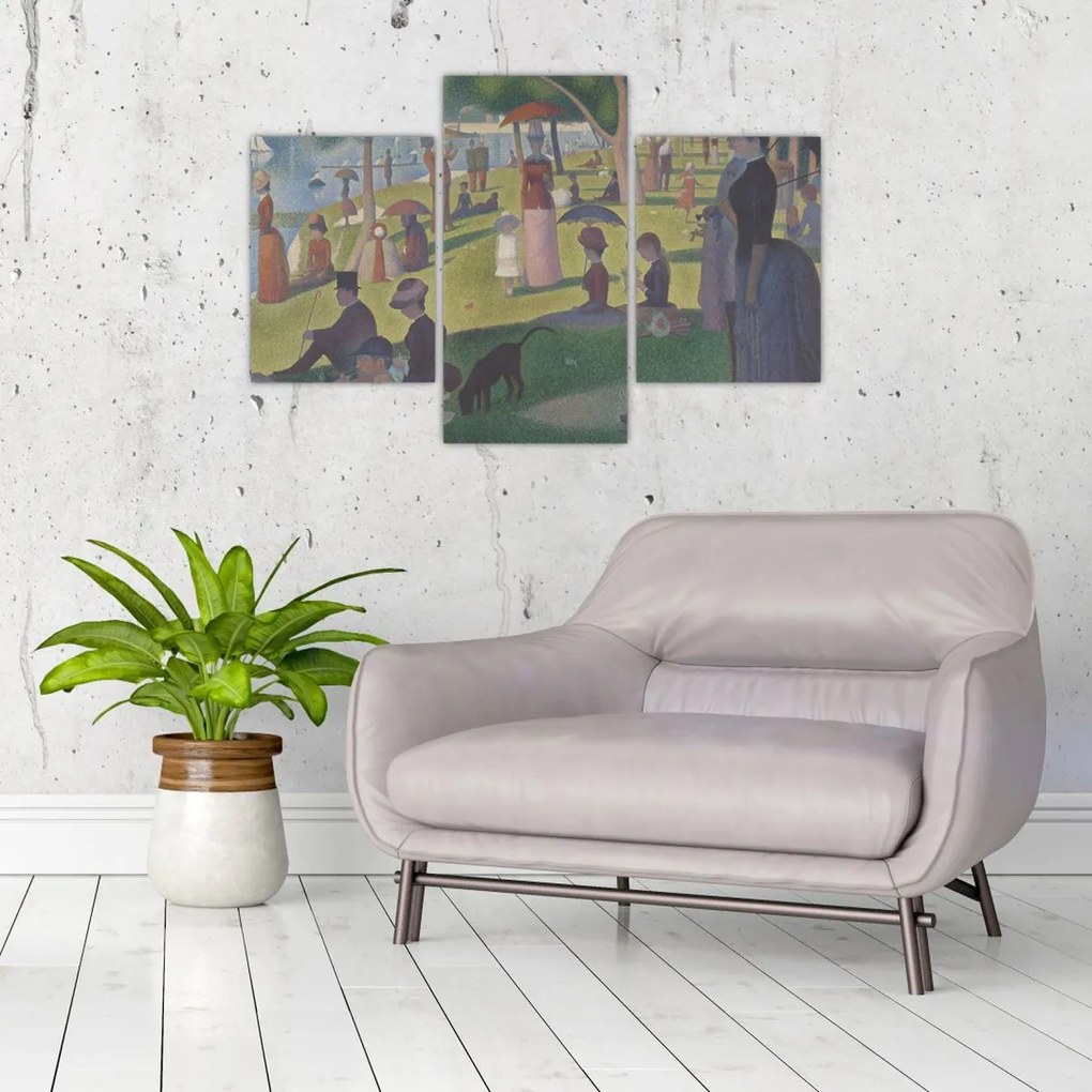 Tablou - Georges Seurat, A Sunday on La Grande Jatte, reproducere (90x60 cm)