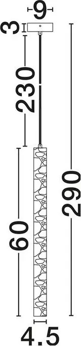 Pendul design minimalist HULO 60cm