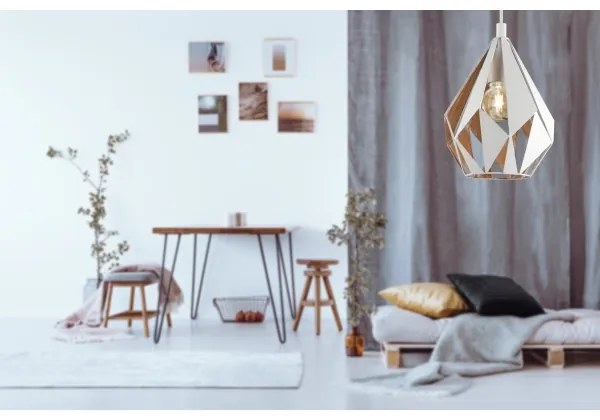 Eglo 43001 - Lustră pe cablu CARLTON 1xE27/60W/230V