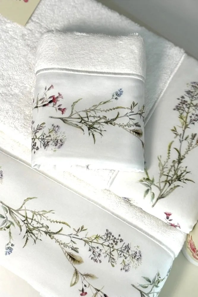 Set prosop și prosop de corp CARDUUS, 2 buc Alb / White Set (prosop 50x100cm, prosop de corp 75x150cm)