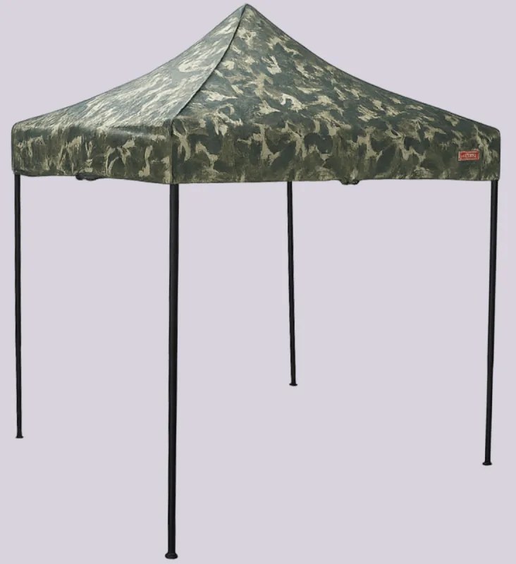 Pavilion de grădină 2x2m – din oțel, Fără pereţi laterali, Camuflaj
