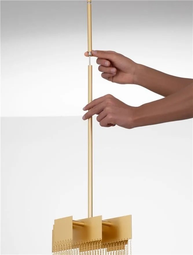 Lustra LED suspendata design modern REVIA aurie