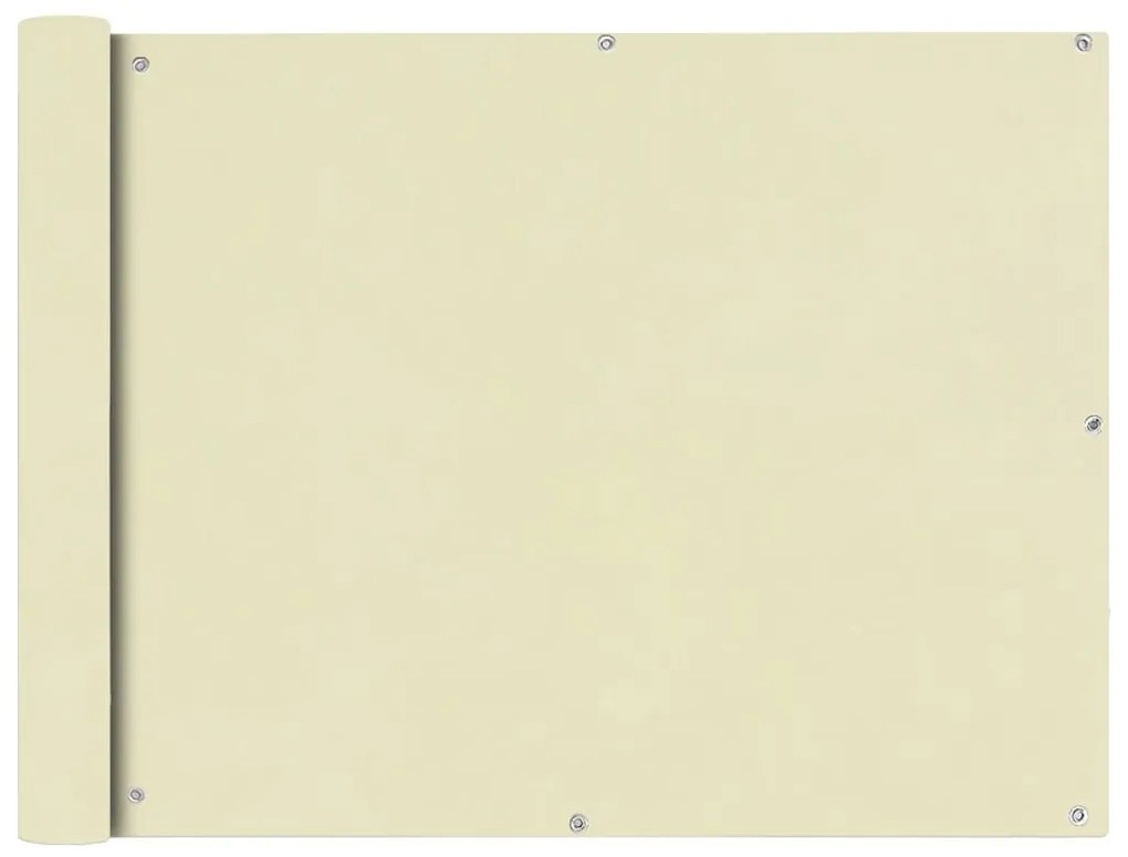 vidaXL Prelată pentru balcon, material textil oxford, 90x400 cm, crem