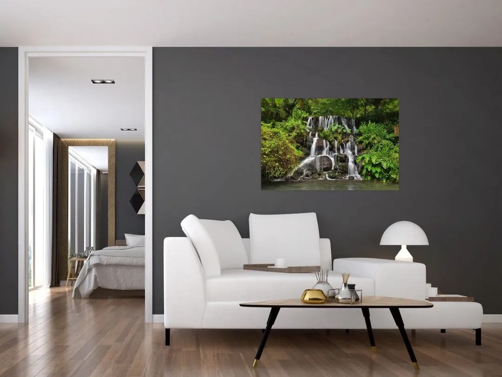 Tablou - Cascadă tropicală (90x60 cm)
