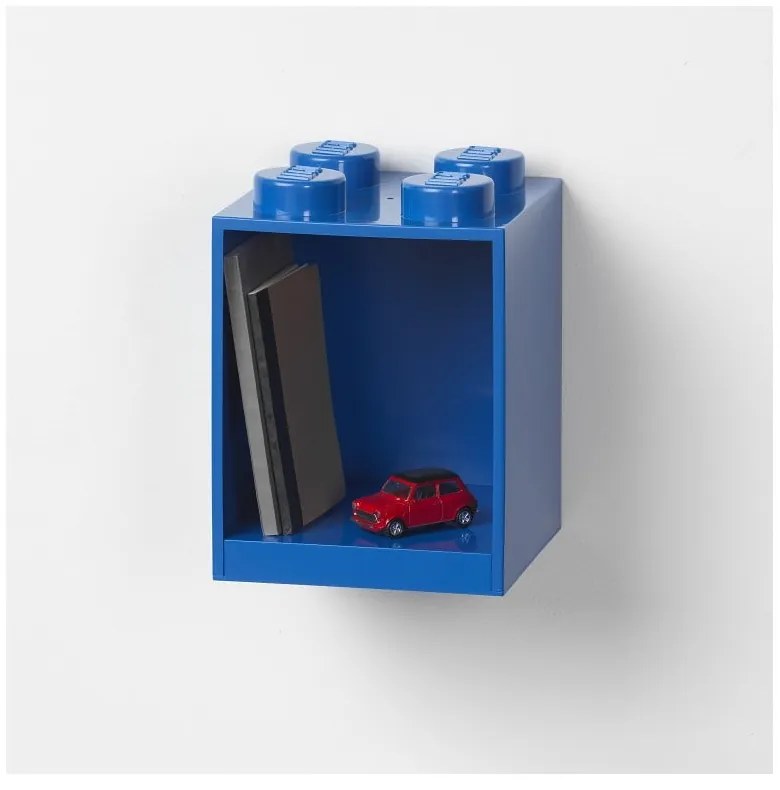 Raft de perete pentru copii LEGO® Brick 4, albastru