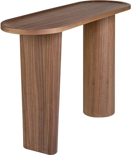 Consola design LUX Oval Walnut