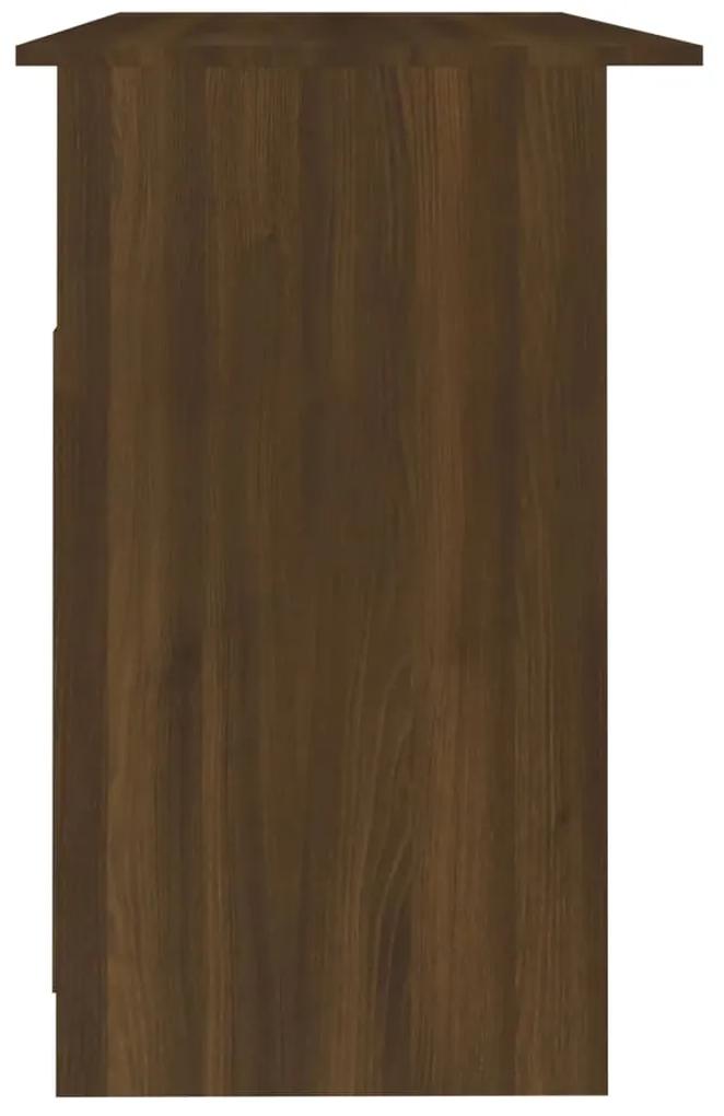Birou cu sertare, stejar maro, 110x50x76 cm, lemn prelucrat Stejar brun