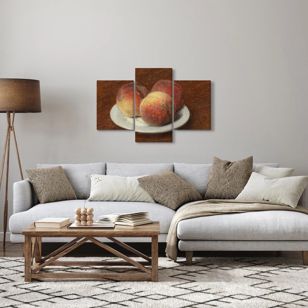 Tablou - Henri Fantin-Latour, Three Peaches on a Plate, reproducere (90x60 cm)