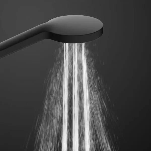 Schütte 60076 - Set de duș cu baterie termostatică MADURA FRESH, negru