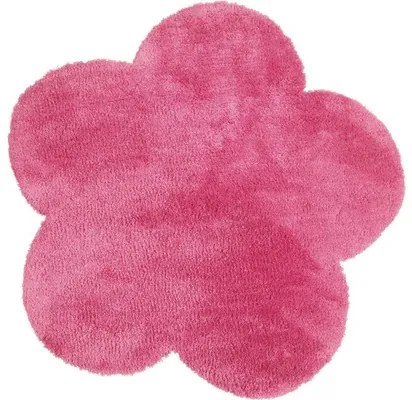 Covor Shaggy floare roz 60x60 cm