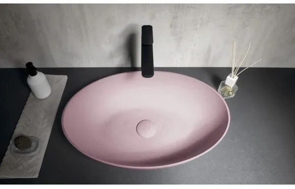 Sapho - Lavoar pentru blat FORMIGO 60x40 cm beton/roz