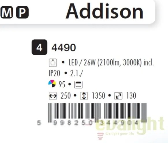 Lampadar / Lampa de podea LED design modern Addison 4490 RX