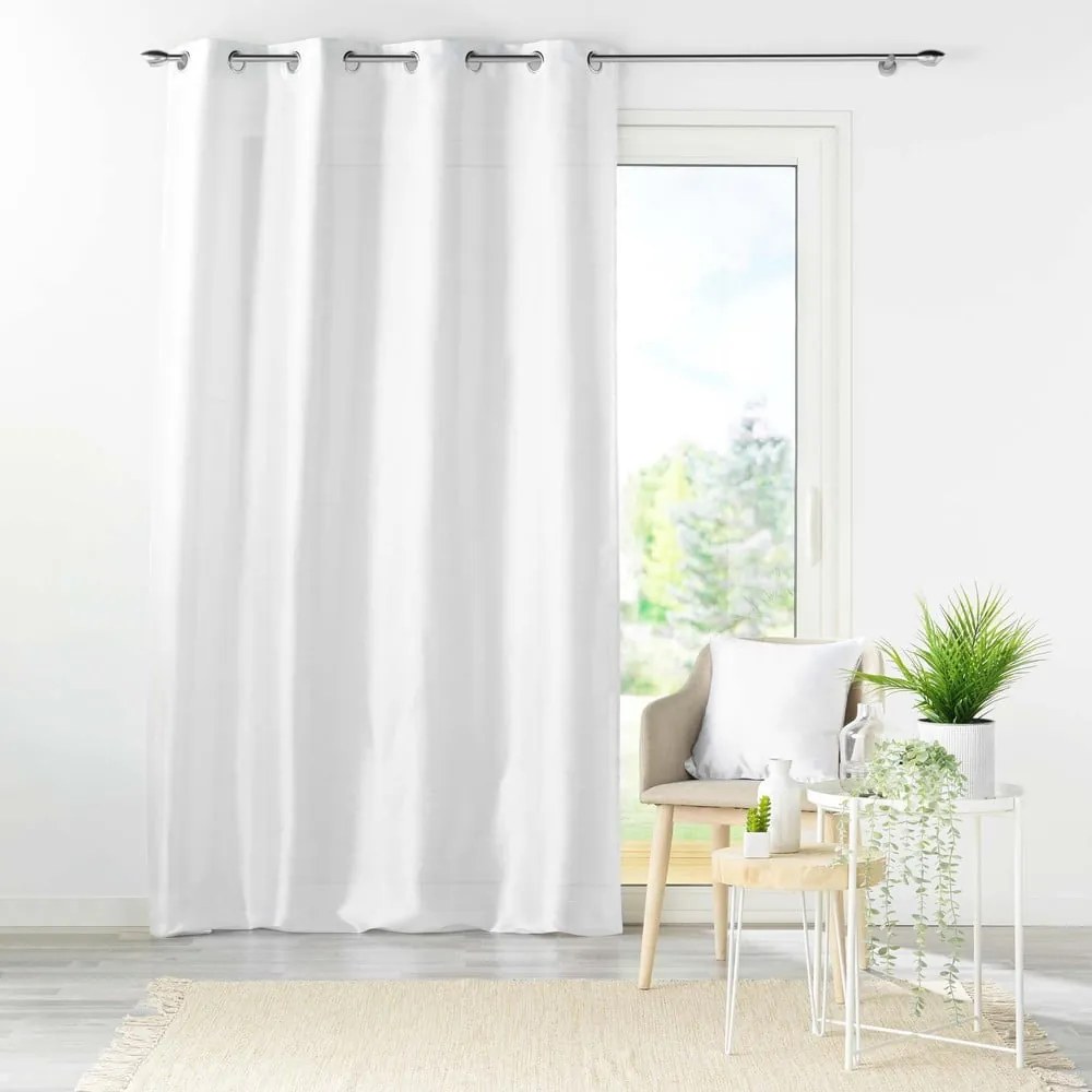 Draperie albă din satin 140x240 cm Shana – douceur d'intérieur