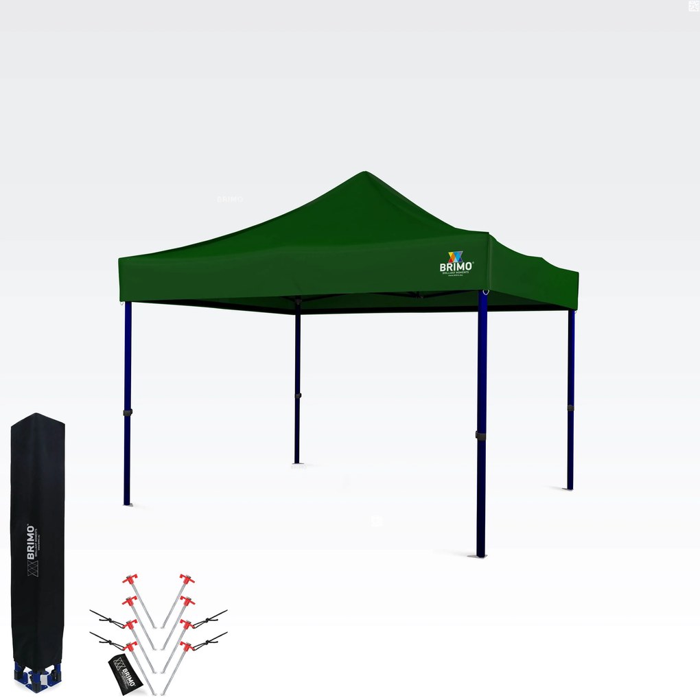 Cort tip foarfecă 3x3 m – Montare rapidă și protecție 100% pentru petreceri și evenimente - fara 3 pereti - Verde