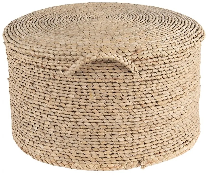 Pouf rotund din iarbă de mare Ø 40x23 cm