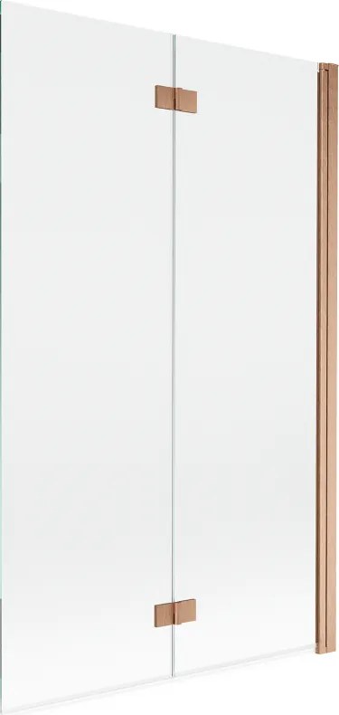 Mexen Mist paravan de duș cu 2 uși dreapta 110 x 150 cm, transparent, cupru periat - 8A9-110-002-65-00-P