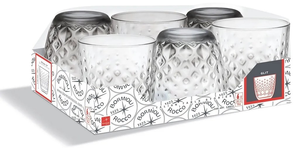 Set 6 pahare Bormioli Rocco Glit, 300 ml, 300 ml