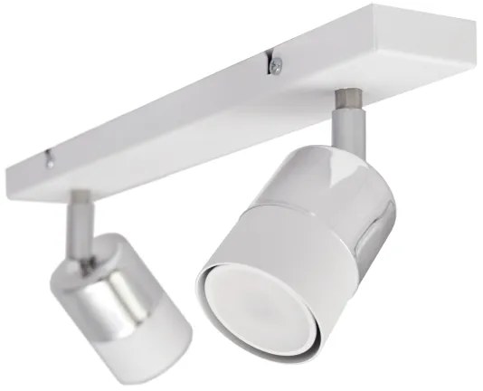 Spot LED TUBSSON 2xGU10/4,8W/230V alb/crom lucios
