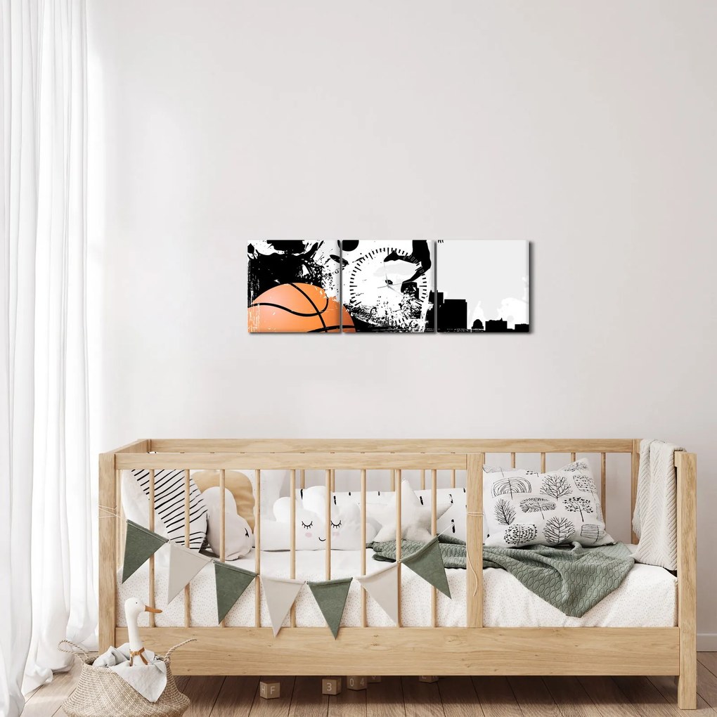 Tablou - Bachetbalist (cu ceas) (90x30 cm)