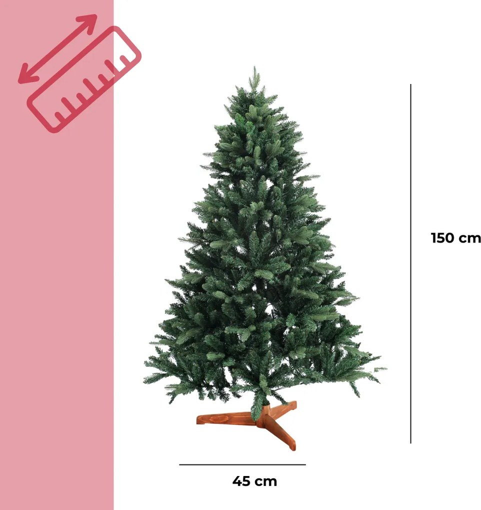 Brad de Crăciun artificial FROST, 150 cm, verde Casaria