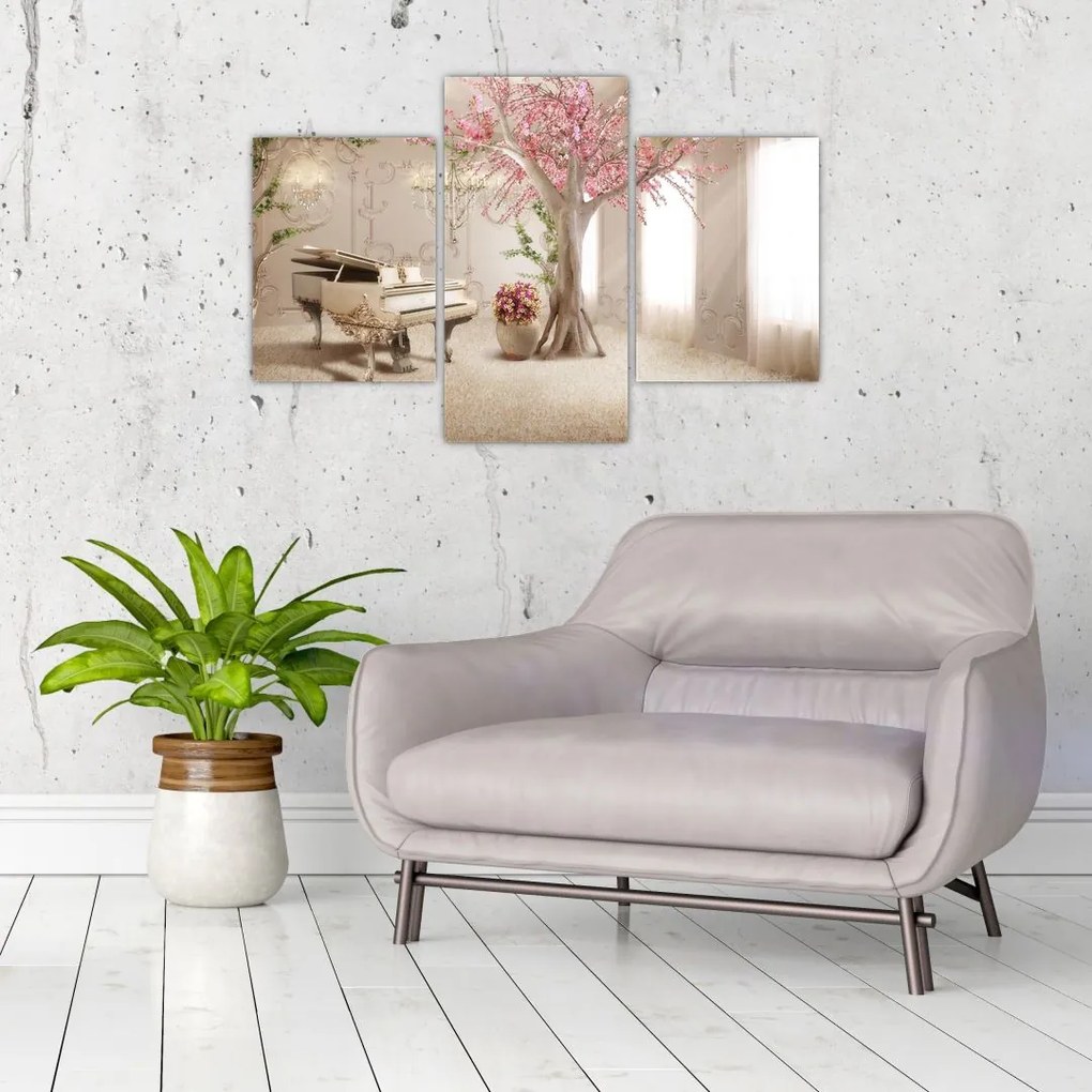 Tablou - Interior de vis cu pian (90x60 cm)