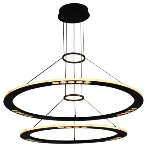 Lustră LED dimabilă pe cablu LED/90W/230V 3000-6500K + telecomandă